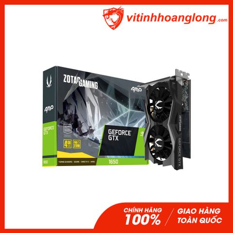  Card màn hình VGA Zotac GTX 1650 4GB GDDR6 AMP Core Gaming GeForce (ZT-T16520J-10L) 