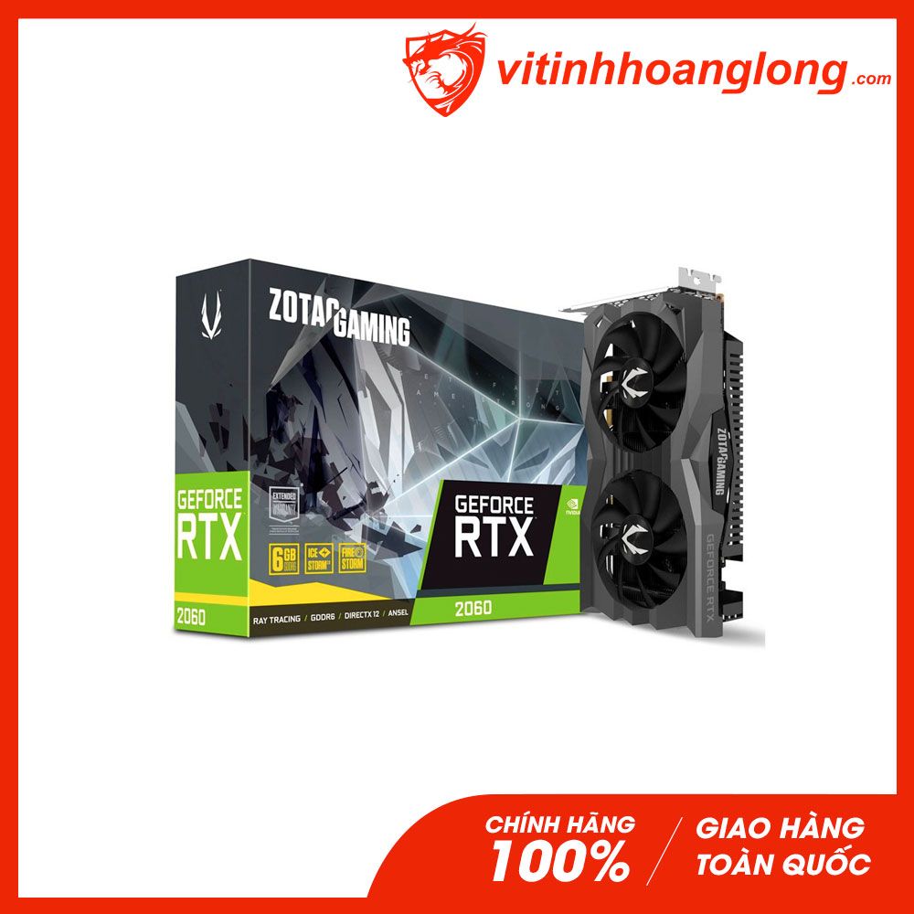 Card màn hình VGA Zotac RTX 2060 6GB GDDR6 GAMING GeForce