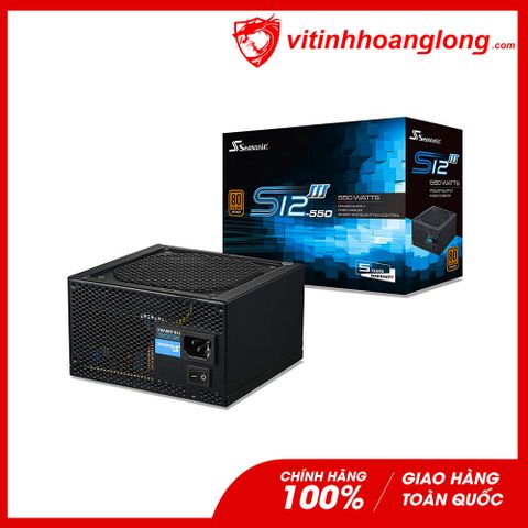  Nguồn máy tính Seasonic S12III-550 (550GB3) 550W 80 Plus Bronze 