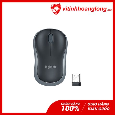  Chuột Văn phòng Wireless Logitech M185 Optical (Xám) 