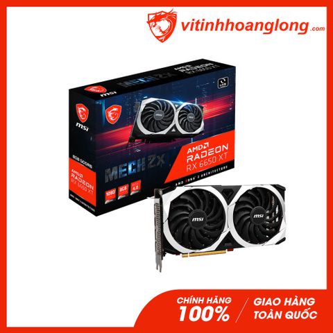  Card màn hình VGA Msi Radeon RX 6650 XT MECH 2X 8GB OC 2 Fan 