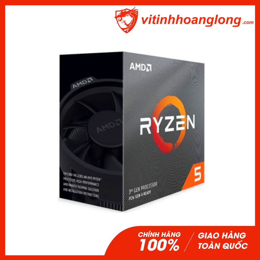 CPU AMD Ryzen 5 3600 ( 3.6GHz Up to 4.2GHz, 6 nhân 12 luồng, Cache 35MB, Socket AM4 )