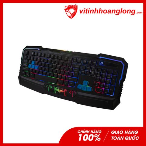  Bàn Phím Giả Cơ Newmen KB813B Gaming Rainbow (Xám Đen) 