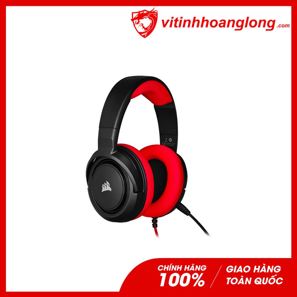 Tai nghe Corsair HS35 Stereo Red Gaming Headset (CA-9011198-AP)