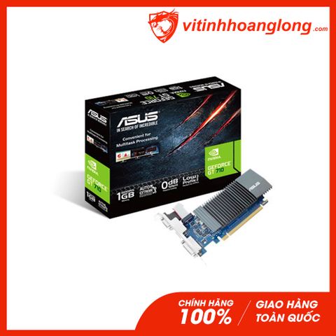  Card màn hình VGA Asus Geforce GT 710 Silent 1GB GDDR5 (GT710-SL-1GD5-BRK) 