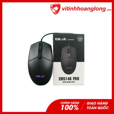  Chuột máy tính E-Blue EMS146BK Pro Led Gaming Optical (Đen) 