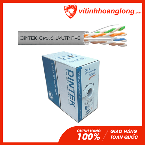  Cáp mạng Dintek 6E UTP (100m/hộp) 