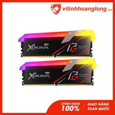  Ram PC DDR4 TeamGroup 16G Bus 3200 T.Force Xcalibur RGB (2x8G) Tản Nhiệt (TF8D48G3200HC16CBK) 