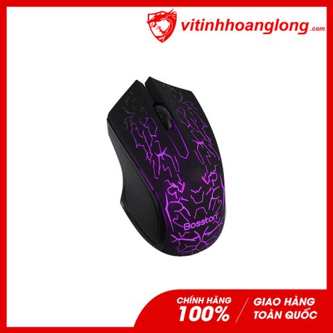  Chuột máy tính Bosston D608 Gaming Led (Đen) 