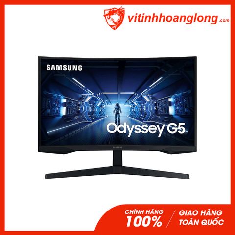  Màn hình máy tính Samsung 27 Inch Cong Odyssey G5 LC27G55TQWEXXV WQHD 2K VA 144Hz 1ms HDR10 Freesync 