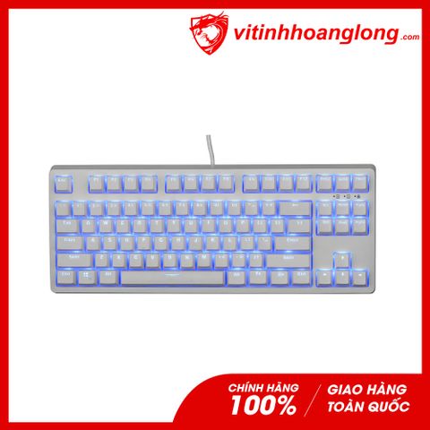  Bàn Phím Cơ E-Dra EK387 TKL RED Switch (Trắng) 