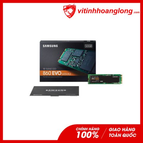  Ổ cứng SSD Samsung 500G 860 EVO M.2 Sata 6Gb/s MLC (MZ-N6E500BW) 