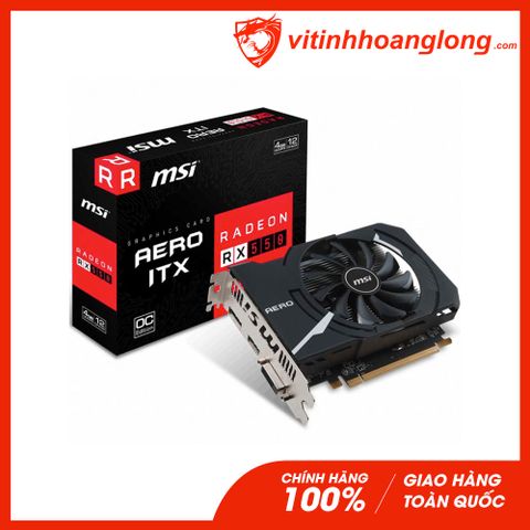  Card màn hình VGA Msi Radeon RX 550 4GB GDDR5 MSI Aero ITX OC (Radeon RX 550 AERO ITX 4G OC) 