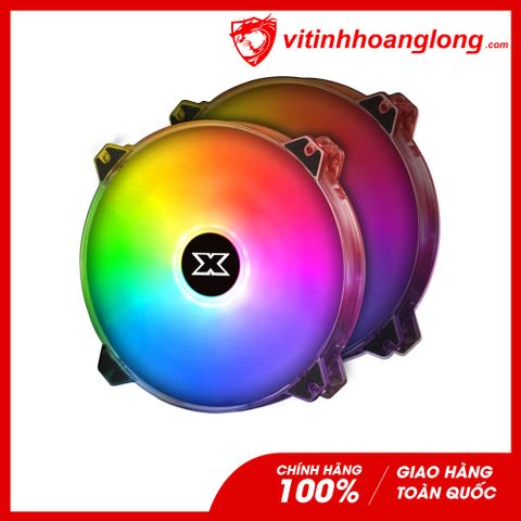  Fan case Xigmatek Galaxy III DX200 ARGB (EN46089) Pack 2 Fan 