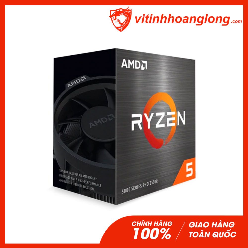 CPU AMD Ryzen 5 5600 ( 3.5GHz Up to 4.4GHz, 6 nhân 12 luồng, Cache 32MB, AM4 )