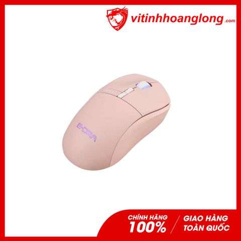  Chuột máy tính Wireless E-Dra EM620W Pink Gaming RGB(Hồng) 