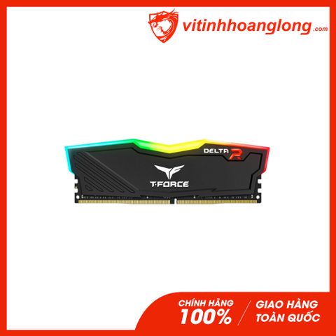  Ram PC DDR4 TeamGroup 16G Bus 3200 T-Force Delta RGB (1x 16GB) (TF3D416G3200HC16FBK) (Đen) 