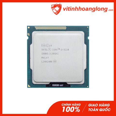  CPU Intel Core i3 3220 ( 3.3GHz, 2 Nhân 4 Luồng, Cache 3MB, Socket LGA 1155 ) TRAY chưa gồm Fan 