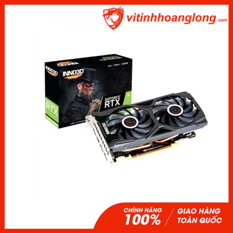  Card màn hình VGA INNO3D RTX 2060 OC X2 6GB GDDR6 (GF-RTX2060 GAMING OC X2) 