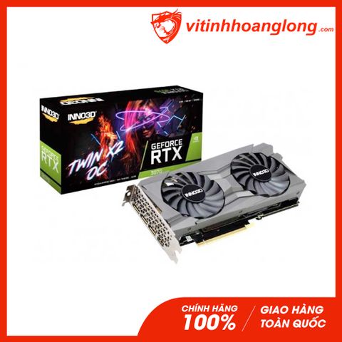  Card màn hình VGA INNO3D RTX 3070 8GB GDDR6 Twin X2 OC V2 (N30702-08D6X-171032LH-V2) 