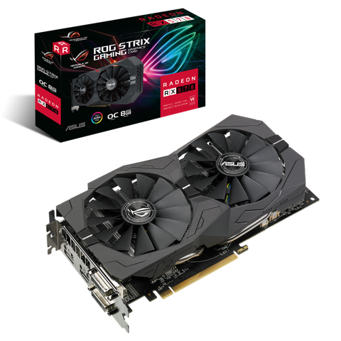  Card màn hình VGA ASUS ROG STRIX RX570 O8G GAMING cũ Like New 