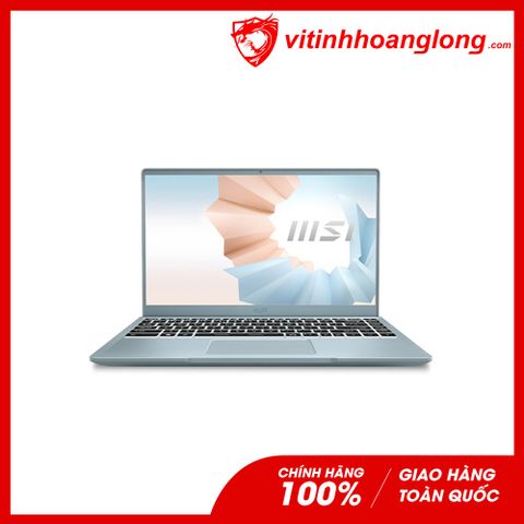  Laptop Msi Modern 14 B11MO-294VN: i7 1165G7, Intel Iris Xe Graphics, Ram 8GB, SSD NVMe 512G, Win10, Led Keyboard, 14 inch FHD IPS (Bluestone) 