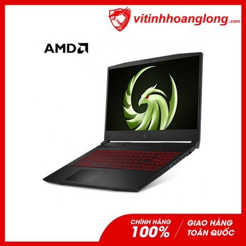  Laptop Msi Gaming Bravo 15 B5DD-027VN: AMD R5 5600H, Ram 8GB, SSD NVMe 512G, VGA RX5500M 4G, Win10, Led Keyboard, 15.6 inch FHD IPS 144Hz (Đen) 