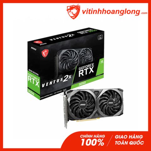  Card màn hình VGA Msi RTX 3050 8GB GDDR6 Ventus 2X OC 