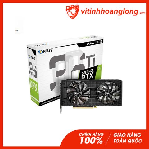  Card màn hình VGA Palit RTX 3060Ti 8GB GDDR6 Dual V2 