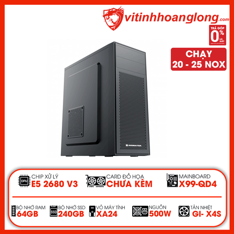  PC giả lập NOX INTEL XEON E5 2680 V3/ Main X99/ RAM 64GB 