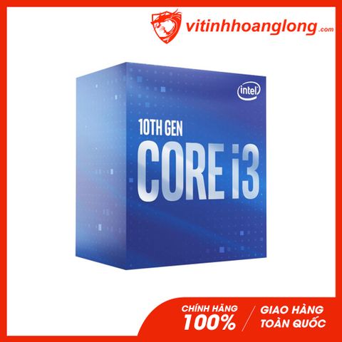  CPU Intel Core i3 10100F ( 3.60GHz Up to 4.30GHz, 4 Nhân 8 Luồng, Cache 6MB, Socket LGA 1200 ) 