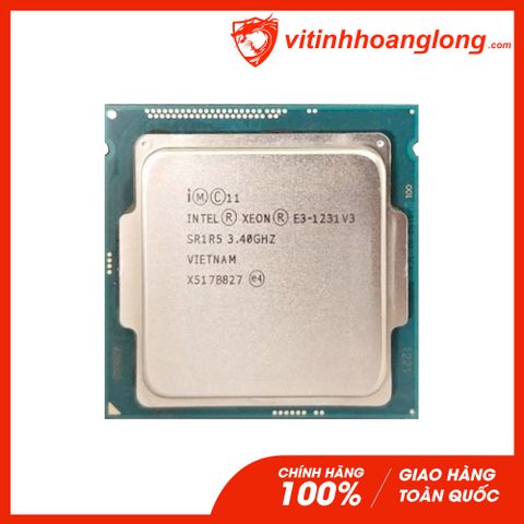  CPU Intel Xeon E3 1231 V3 Tray Socket LGA 1150, 3.80GHz, 4 Nhân 8 Luồng, Cache 8MB 