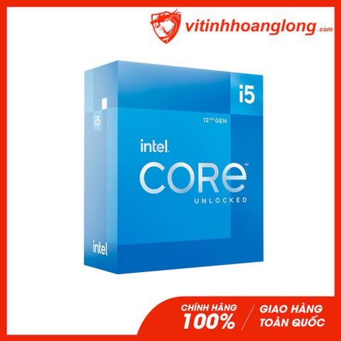  CPU Intel Core i5 12600K ( 3.70 GHz Up to 4.90 GHz, 10 Nhân 16 Luồng, Cache 20MB, Socket LGA 1700, Alder Lake 12th, UHD Graphics 770, 125W ) 