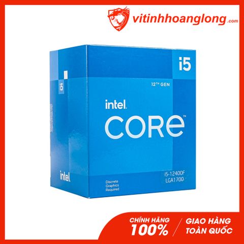  CPU Intel Core i5 12400F ( 2.50GHz Up to 4.40GHz, 18MB, 6 Nhân 12 Luồng, Cache 18MB, Socket LGA 1700, UHD Graphics 730 ) 