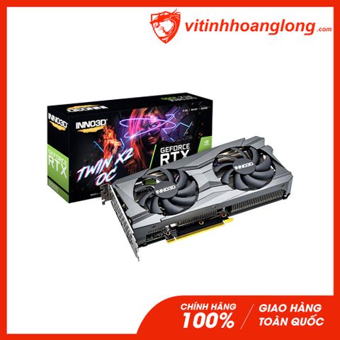  Card màn hình VGA INNO3D RTX 3060 12GB GDDR6 Twin X2 OC V2 (N30602-12D6X-11902120H) 