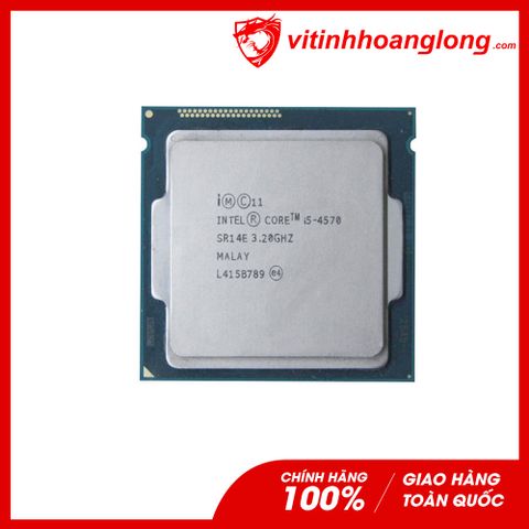  CPU Intel Core i5 4570 ( 3.60GHz, 4 Nhân 4 Luồng, Cache 6MB, Socket LGA 1150)TRAY chưa gồm Fan 