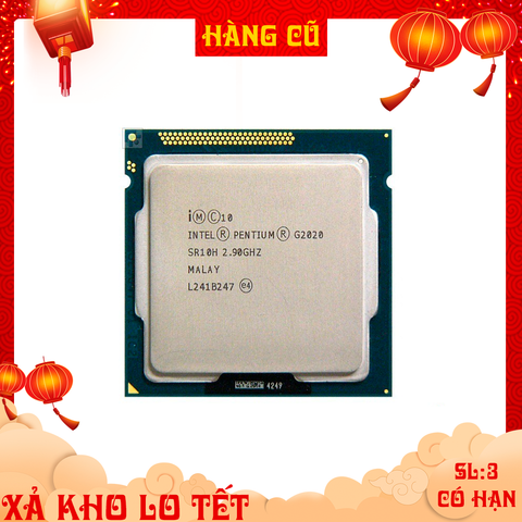  CPU Intel Pentium G2020 ( 2.90GHz, 2 Nhân 2 Luồng, Cache 3MB, Socket LGA1155 ) TRAY chưa gồm Fan 