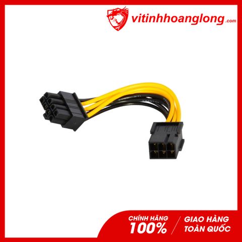  Cáp nguồn phụ VGA Từ 6-Pin sang 1 đầu 6+2(30cm) 