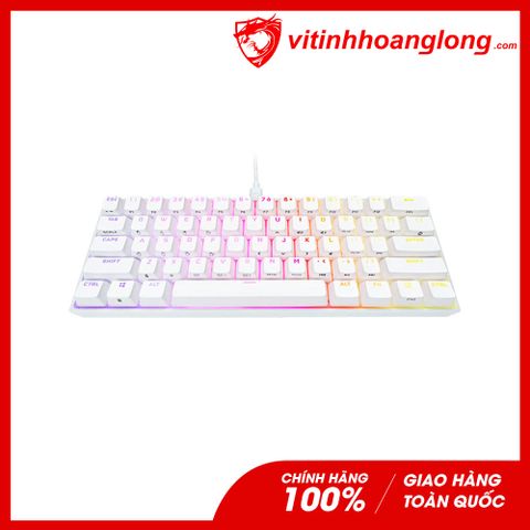  Bàn Phím Cơ Corsair K65 RGB Cherry MX Red Mini White (CH-9194110-NA) 