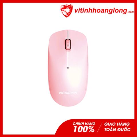  Chuột máy tính Newmen F007 Không Dây (Hồng) (F300) 