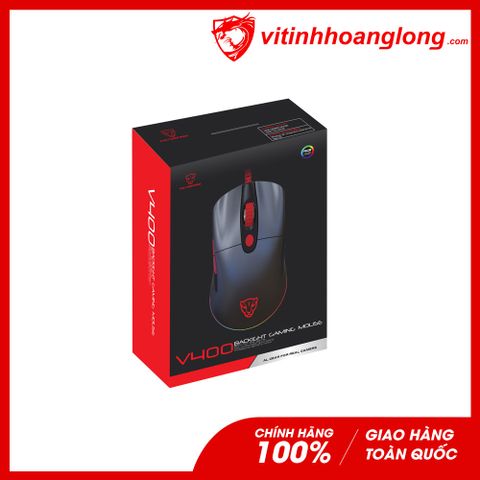  Chuột máy tính Motospeed V400 Gaming Black Red 