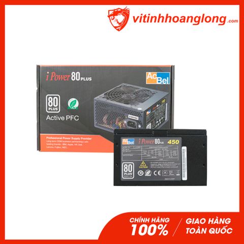  Nguồn máy tính Acbel iPower 450 450W 80 Plus+ Dây Nguồn 