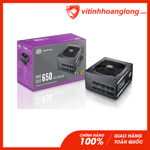  Nguồn máy tính Cooler Master 650W MWE 650 Bzonze V2 Full Range 