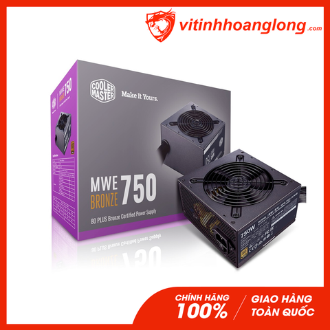  Nguồn máy tính Cooler Master 750W MWE 750 Bzonze V2 Full Range 