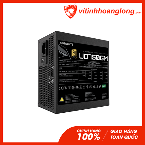  Nguồn máy tính Gigabyte GP-UD750GM 750W 80 Plus Gold Full Modular 