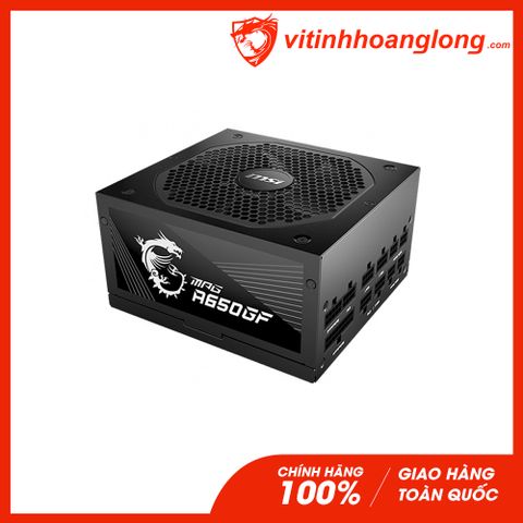  Nguồn máy tính MSI MPG A650GF 650W 80 Plus Gold Full Modular 