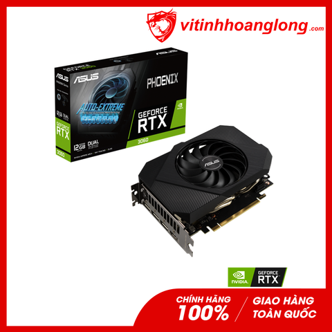  Card màn hình VGA Asus Geforce RTX 3060 12GB GDDR6 Phoenix V2 LHR (PH-RTX3060-12G-V2) 