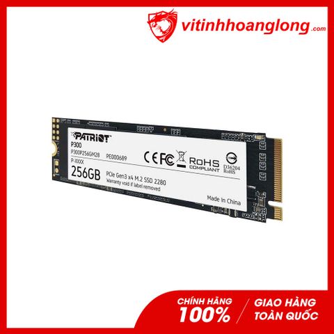  Ổ cứng SSD Patriot 256G P300 M.2 NVMe PCIe Gen3x4 (P300P256GM28) 