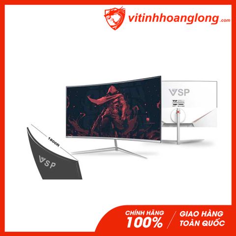  Màn hình máy tính VSP 27 Inch Cong VL27 ( CM2701W ) FHD MVA 5ms 175Hz Gaming (Trắng) 