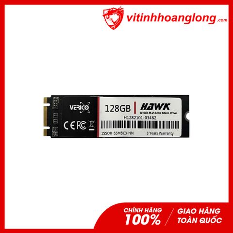  Ổ cứng SSD Verico 128G Hawk NVMe PCIe Gen3x2 M.2 2280 (1SSOH-SSMBC3-NN) 